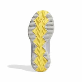 Chaussures de Basket-Ball pour Enfants Adidas Cross Em Up Select Mid Jaune Gris