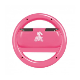 Volant de course Hori Mario Kart World (Motif Peach Rose) pour Nintendo Switch 2 / Switch avec Joy-Con - Licence officielle Nintendo