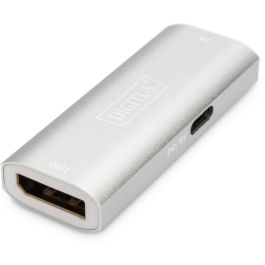 DIGITUS DisplayPort-Repeater bis 30m 8K silber
