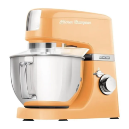 Sencor STM 6353OR - Robot pâtissier multifonction 1000 W avec bol inox 4.5 L, hachoir à viande, machine à biscuits et 8 accessoires - Orange