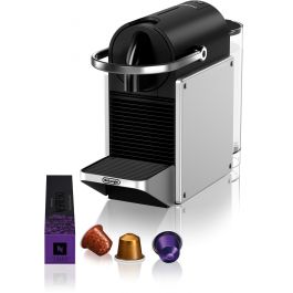 DeLonghi Kaffeemaschine Nespresso Pixie EN127.BL *silber/schwarz*
