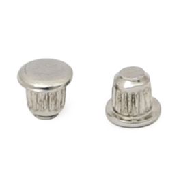 ITALIANA FERRAMENTA Bouchons d'encastrement en fer Ø5 nickelé (Set de 100)