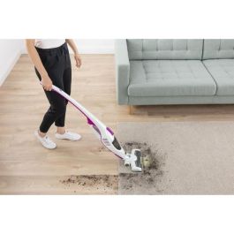 Sencor SVC 7814VT Aspirateur balai sans fil 2-en-1, 110 W, filtre HEPA, batterie 35 min, 0.5 L, blanc/violet