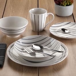 Assiettes Versa Gris Porcelaine
