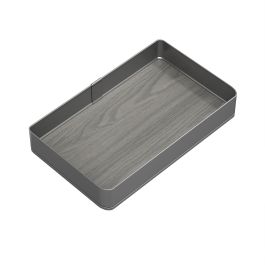 Emuca Meuble d'angle articulé Harmony pour les meubles de cuisine, Droite/Gauche, Acier et Bois, Gris anthracite