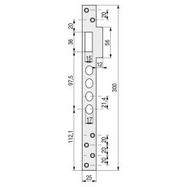 TESA Cerradero R200 Hn 4 Bulones E20 Serrure de porte