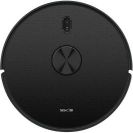 Sencor SRV-9120BK Aspirateur Robot Laveur avec Navigation LiDAR 3000 Pa Autonomie 140 min pour Tous Sols - Noir