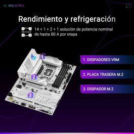 ASUS LGA1851 ROG STRIX B860-A GAMING WiFi Carte Mère ATX, Intel B860, DDR5, Wi-Fi 7, Bluetooth 5.4, Blanc