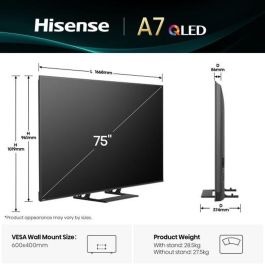 TV intelligente Hisense 75A7Q 75" 4K Ultra HD LED HDR D-LED