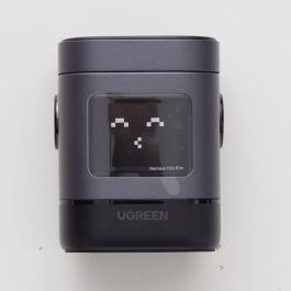 Ugreen Robot Qi2 Station de charge sans fil 2 en 1 Noir - Recharge rapide pour iPhone MagSafe et autre appareil, support intégré