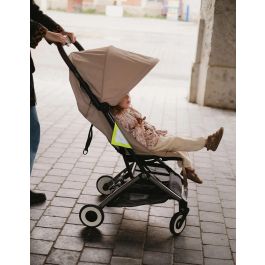 Tineo Patchs réfléchissants pour poussette et vélo - Jaune fluo - Fixation par scratch - Accessoire sécurité visibilité nocturne