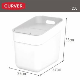 Poubelle Curver Blanc Plastique 20 L (6 Unités)