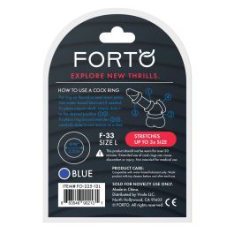 Anneau Pénis Forto Bleu L (L) Ø 25 mm