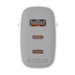 Chargeur mural Celly UPTC1USB2USBC65 Blanc