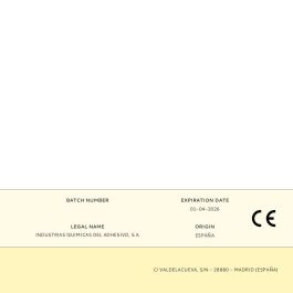 QUIADSA Adhesivo Turbo Blanco 60ml Fija+Plus Turbo 3Seg. 400Kg/M2