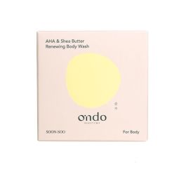 Ondo Beauty 36.5 Gel douche régénérant au beurre de karité et AHA, exfoliant et hydratant, 70g