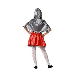 Déguisement Petite Chaperon Rouge Taché pour Fille 10-12 Ans - Version Halloween Intrigante en Polyester Gris