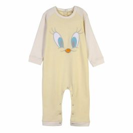 Barboteuse à Manches Longues pour Bébé Looney Tunes Gris Jaune 36 mois
