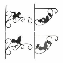 Support mural pour accrocher les pots de fleurs Kinzo Noir Métal