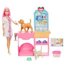Playset Barbie Veterinarian Clinic 15 Pièces