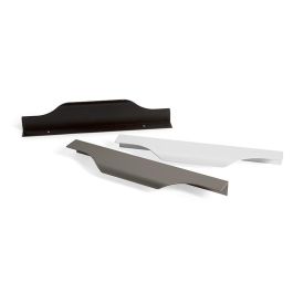 HERRAJES ALK Poignée en aluminium modèle Loma finition effet inox 200mm entraxe 128mm