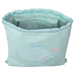 Sac à dos serré par des ficelles Safta Erizo Turquoise (26 x 34 x 1 cm)