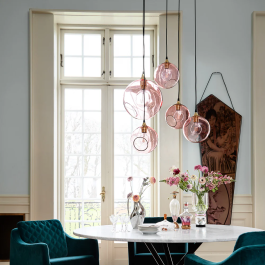 Lampe Suspension "Ballroom Rose" E27 Sans Ampoule
