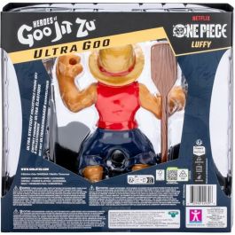 Heroes Of Goo Jit Zu Ultragoo Luffy 17cm - Figurine Élastique avec Accessoires - Licence One Piece