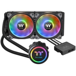 Thermaltake Floe DX RGB 240 - Refroidisseur liquide tout-en-un pour processeur, 240mm, 2 ventilateurs RGB, Noir