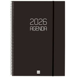 Agenda Finocam OPAQUE Noir A4 21 x 29,7 cm 2026