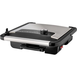 Sencor SBG 3710SS - Grill électrique antiadhésif de 29.8 x 26.8 cm, puissance 2000 W, 3 niveaux de température, avec bac d'égouttage amovible