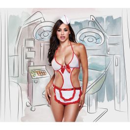 Costume Érotique Baci Lingerie 1234 Blanc Taille unique