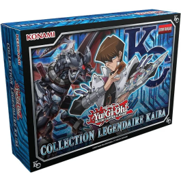 Konami Yu-Gi-Oh! - Coffret Collection Légendaire de Kaiba, 100 cartes brillantes, 5 cartes exclusives et plateau de jeu pliable - Édition française