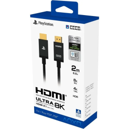 Hori Câble HDMI 2.1 Ultra Haute Vitesse pour PlayStation 5 (PS5) - Connexion Officielle Sony - Compatible 8K, 4K, HDR - Longueur 2 m - Noir Tressé Nylon Precio: 43.056. SKU: B1J4HZAVXL