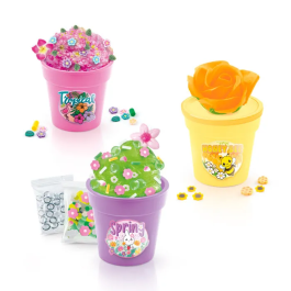 Canal Toys So Slime - 3 Pots Slime Fleur avec Arôme, Décorations et Charms pour Créations, Jeu pour Enfants 6+ Réf. SSC 418