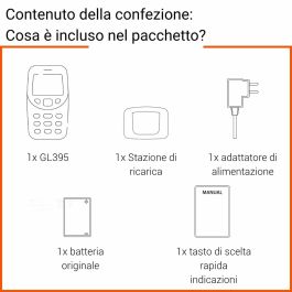 Gigaset GL395 Téléphone Mobile Senior Dual Sim Gris Titane Silver 2.2" 800 mAh IP44