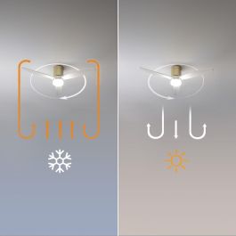 Ventilateur de Plafond avec Lumière Cecotec EnergySilence Aero 5600 18 W Blanc Doré 1000 Lm