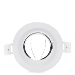 Plafonnier LED Encastré Rond GU10 Ø92mm - Blanc