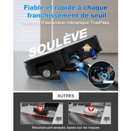 ECOVACS X11 PRO OMNI - Robot Aspirateur Laveur avec Blast - 19500 Pa - PowerBoost Ultra-Rapide - OZMO Roller 2.0 - ZeroTangle 3.0