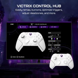 Turtle Beach Victrix Pro BFG Reloaded Manette Modulaire Sans Fil Blanche pour Xbox