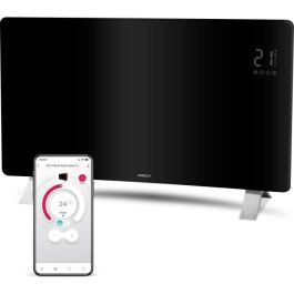 Radiateur intelligent Wi-Fi en verre - SENCOR - SCF 4741BK - 2400 W - 2 niveaux - Thermostat - Noir Precio: 156.5000004. SKU: B1AHTW7GNM