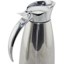 Emsa 502489 Isolierkanne, Edelstahl, 1 Liter, Easy Open Verschluss, Eleganza