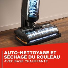 Aspirateur balai laveur vapeur sans fil - POLTI - RollySteam WD40C - 14000 Pa - 35 min - 0,6 L - Noir