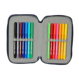 Trousse Scolaire avec Accessoires El Niño Kook Blue marine 12,5 x 19,5 x 4 cm 29 Pièces