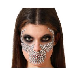 Autocollants faciaux Crâne strassés argentés pour fête des morts - Joyas Faciales Adhesivas - Serti de brillants pour maquillage Catrina, fêtes gothiques ou carnaval Precio: 9.99. SKU: B1A4CD44BA