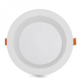 Downlight LED Circulaire 18W 2520Lm 4200K Anti-Reflets UGR19 IP20 Aluminium - HO-DL-AD-18W-W