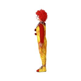 Déguisement Enfant Payaso Jaune avec Singe et Col Rouge pour Halloween et Carnaval - Taille 3-4 Ans en Polyester