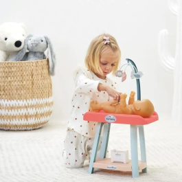 Ecoiffier Ensemble Nursery 3-en-1 avec Landau à Capote Réglable - Jouet d'Imitation pour Enfants dès 18 Mois - Fabriqué en France