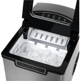 Sencor SIM 3500SS - Machine à glaçons portable - Production de 12 kg/jour en 9 min - Compacte et silencieuse - Réservoir 1,9 L