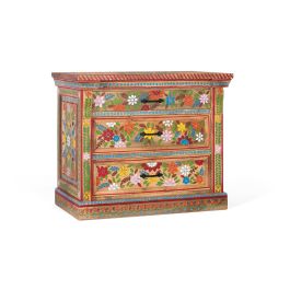 GINER Y COLOMER Commode 3 tiroirs en bois de manguier peint à la main - Multicolore - Design robuste et fonctionnel pour chambre Precio: 911.988. SKU: B19BGC3VXW